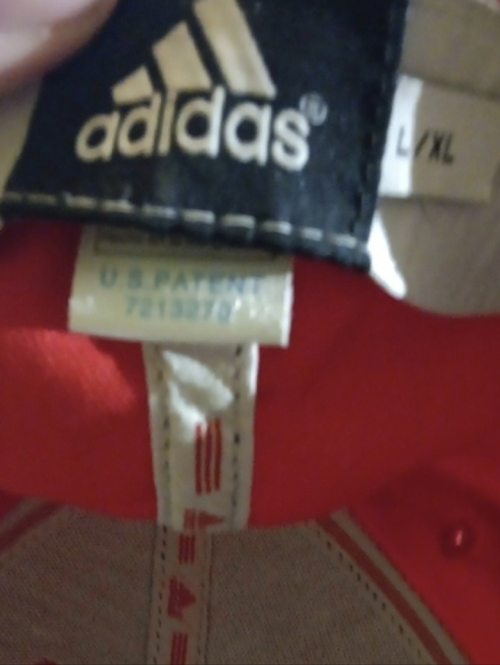 Trail Blazers Adidas Red and Black Stretch Hat with Embroidered Logo Size L/XL - Picture 4 of 4